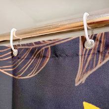 Load image into Gallery viewer, Sunflower Boho Shower Curtain | Black & Yellow Cute Floral Bathroom Decor