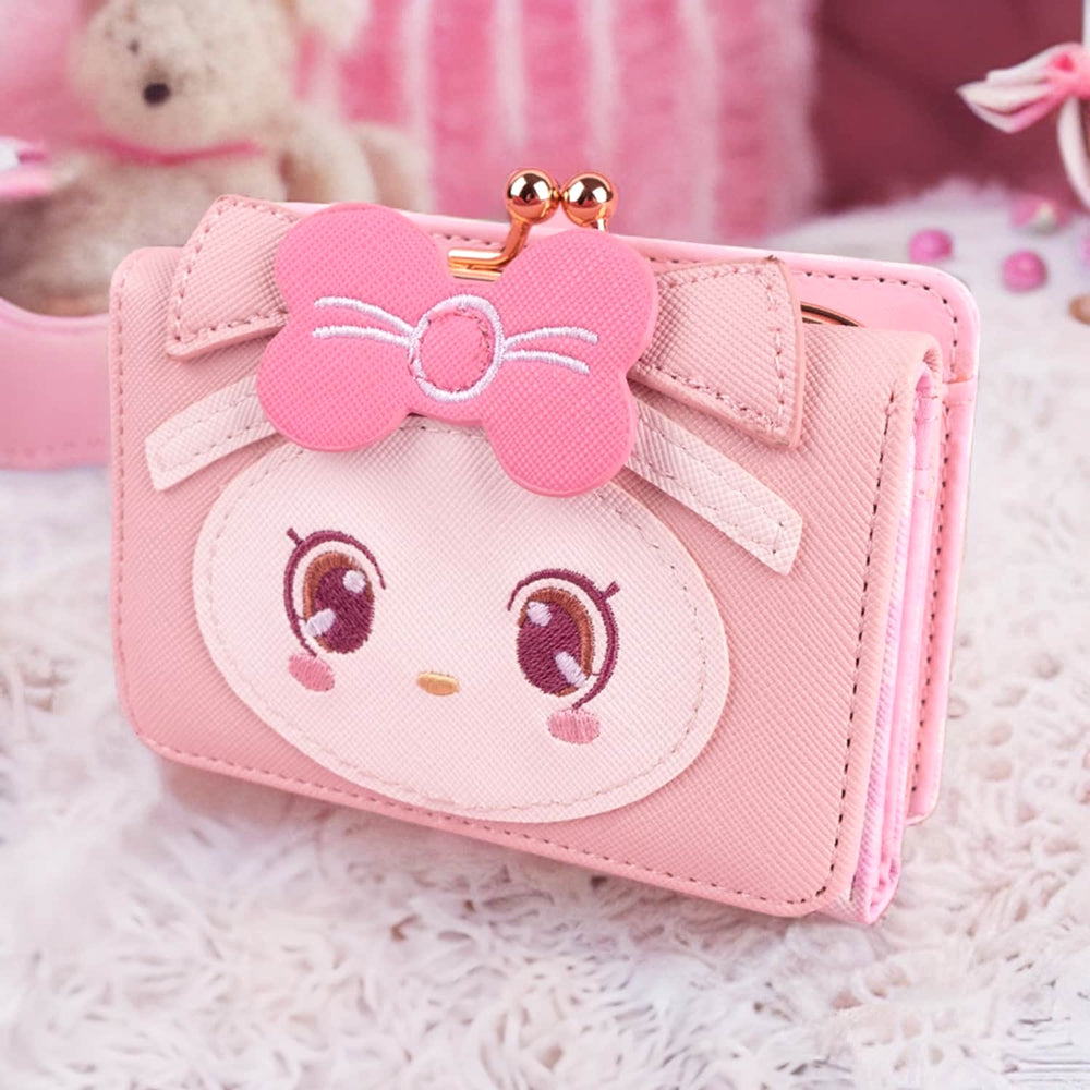 Load image into Gallery viewer, Hello Melody Pink Cat Anime Wallet