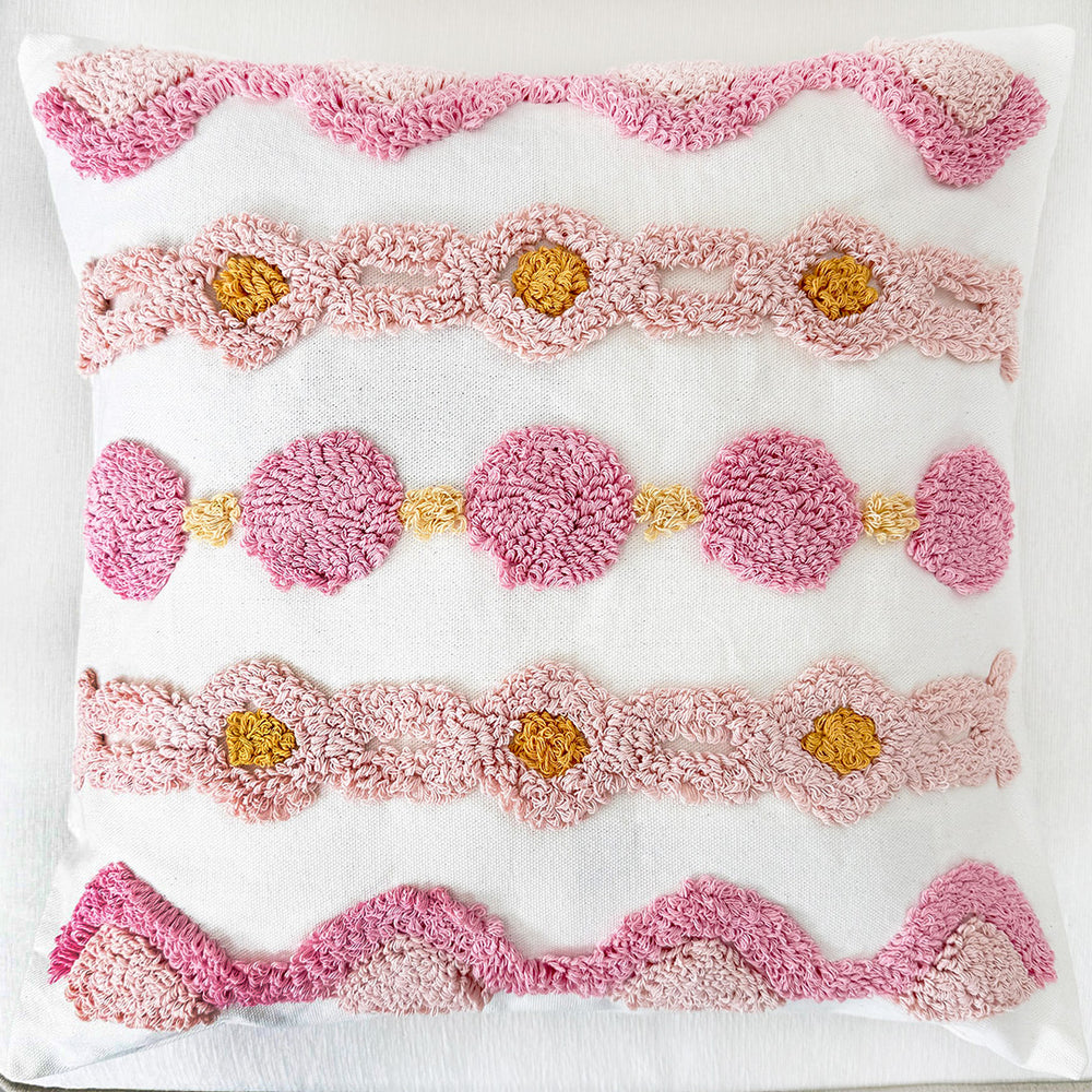 Load image into Gallery viewer, Pink Boho Throw Pillow Covers โ 2 Pack