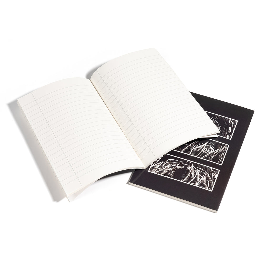 Load image into Gallery viewer, Anime Eyes Notebook - 2 Pack Ninja Manga Journal