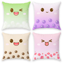 Load image into Gallery viewer, Boba Pillow Case - Cute Anime Throw Covers