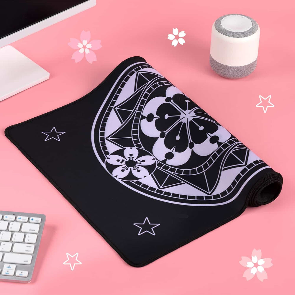 Load image into Gallery viewer, Cardcaptor Sakura Desk Mat - Constellation Star Black and Pink  Mousepad