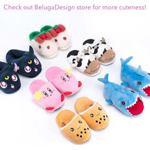Load image into Gallery viewer, Cow Slippers - Cute Adult Womens Medium Slides