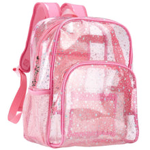 Load image into Gallery viewer, Glitter Pink Clear Backpack - Kawaii Cute School Supplies for Girls & Women