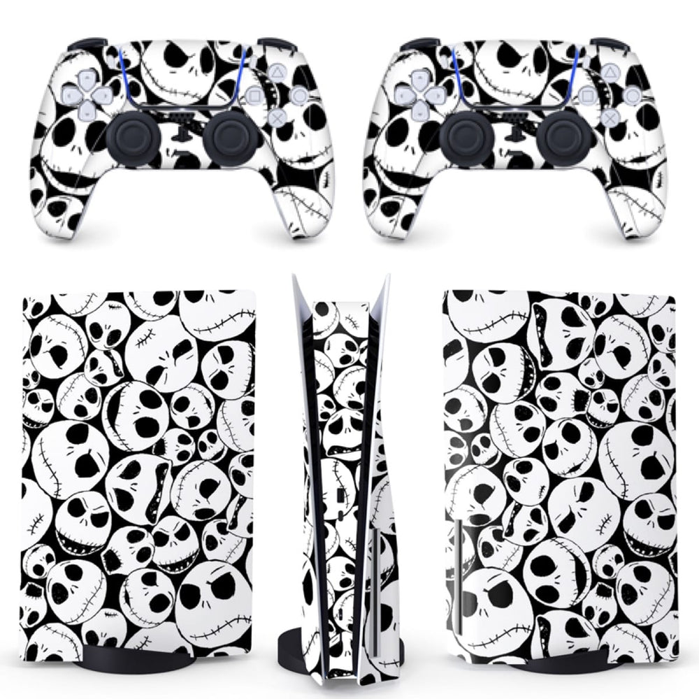 Load image into Gallery viewer, Skull PS5 Skin | Halloween Gothic Vinyl Cover Wrap Sticker