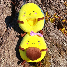 Load image into Gallery viewer, Avocado Plush | Reversible Green Brown Kawaii Plushie
