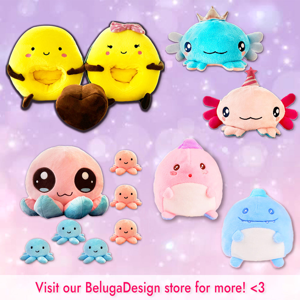 Load image into Gallery viewer, Axolotl Plush | Reversible Pink Blue Kawaii Plushie
