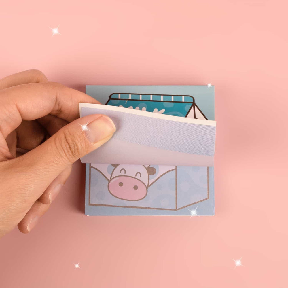 Load image into Gallery viewer, Milk Carton Sticky Notes - Kawaii Notepads