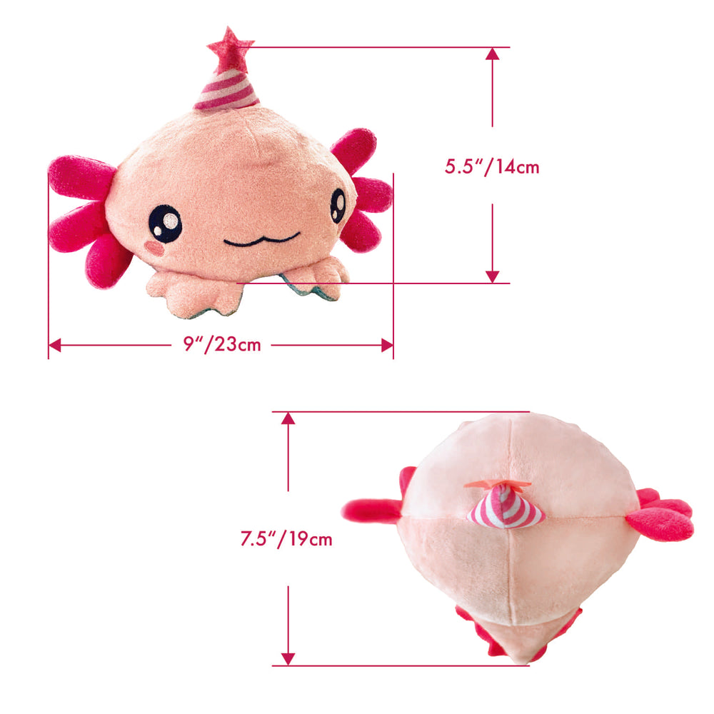 Load image into Gallery viewer, Axolotl Plush | Reversible Pink Blue Kawaii Plushie
