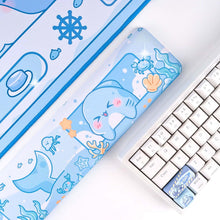 Load image into Gallery viewer, Shark Wrist Rest | Cute Kawaii Anime Pastel Blue
