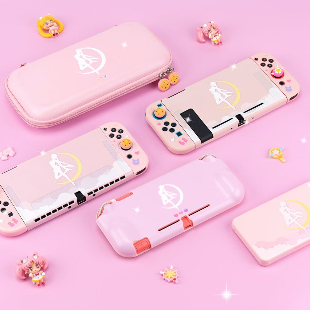 Load image into Gallery viewer, Sailor Moon Bundle - Nintendo Switch Lite OLED Case Cover Grips