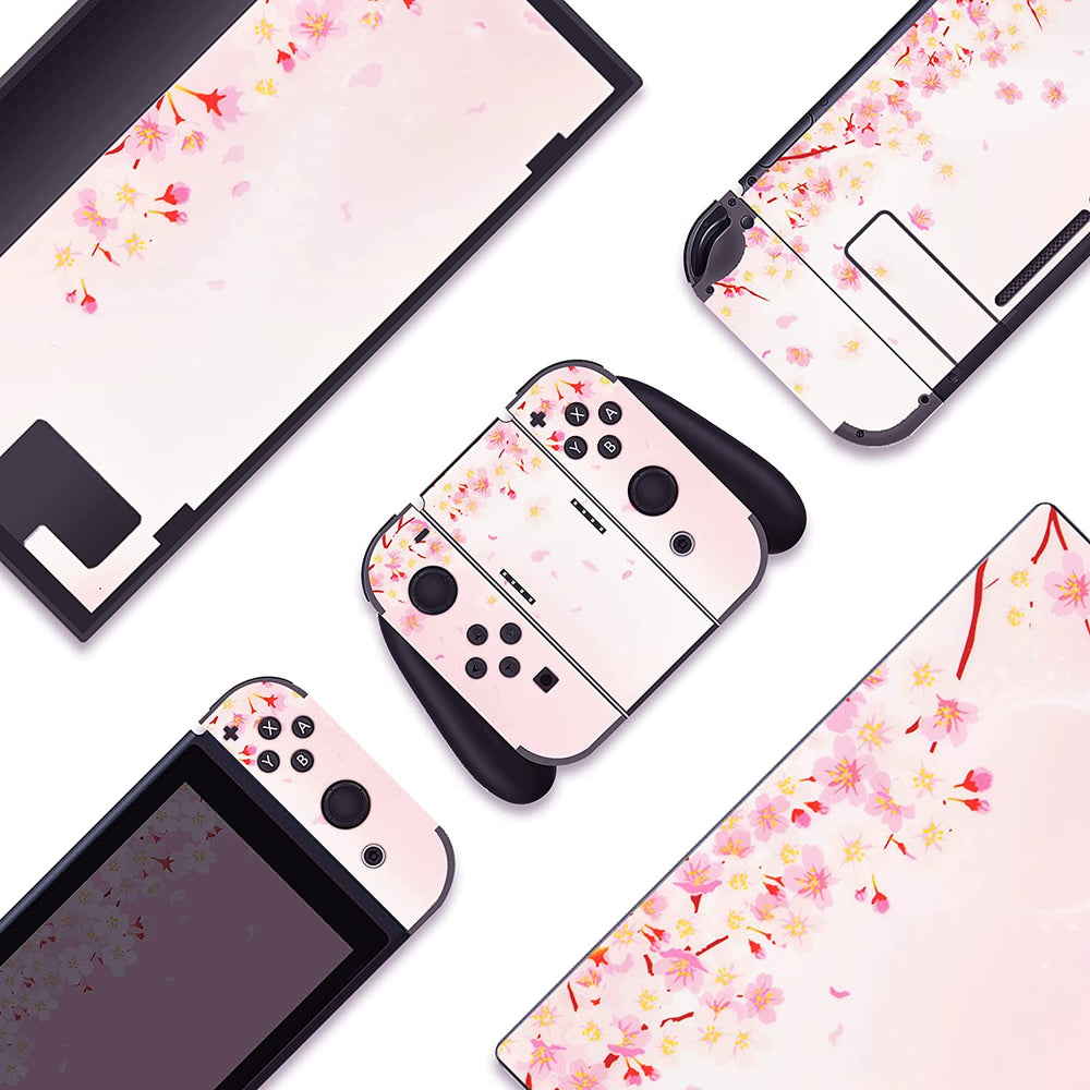 Load image into Gallery viewer, Sakura Switch Skin - Flower Nintendo Switch or Lite Wrap