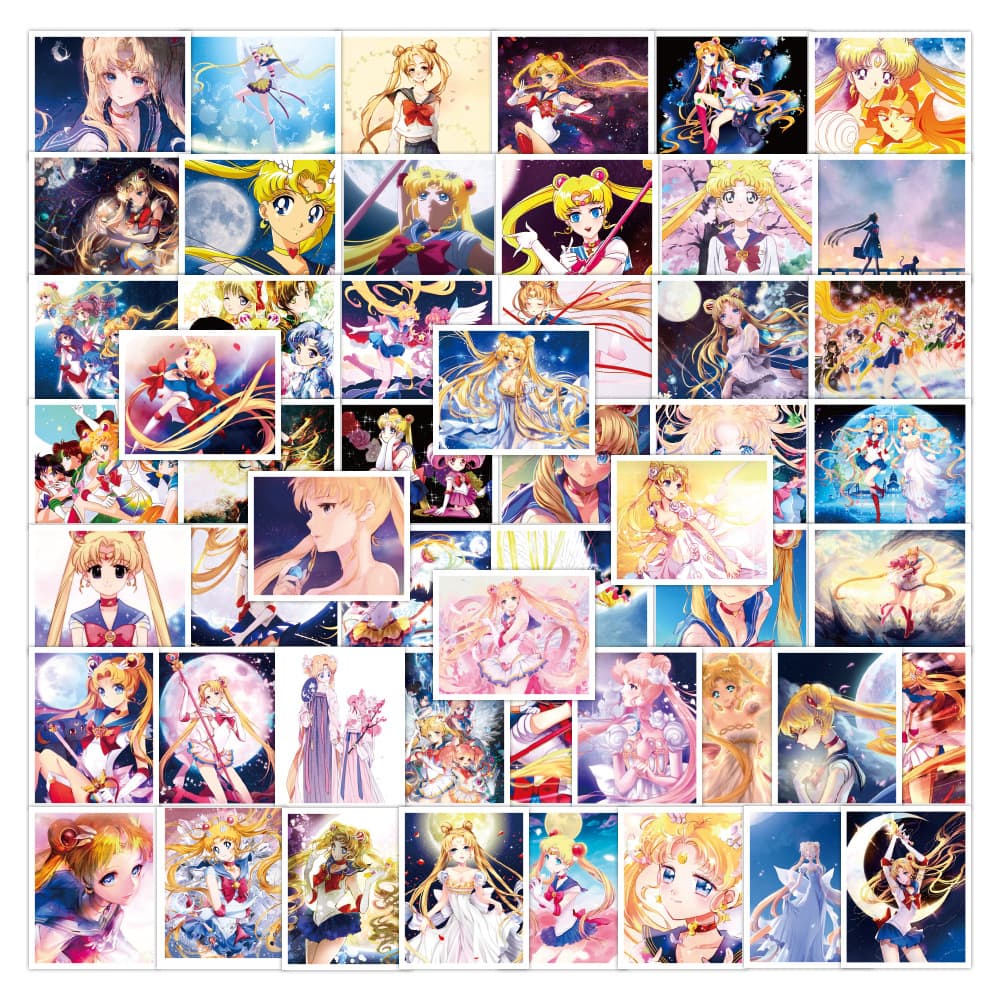 Load image into Gallery viewer, Moon Anime Stickers 50 Pack
