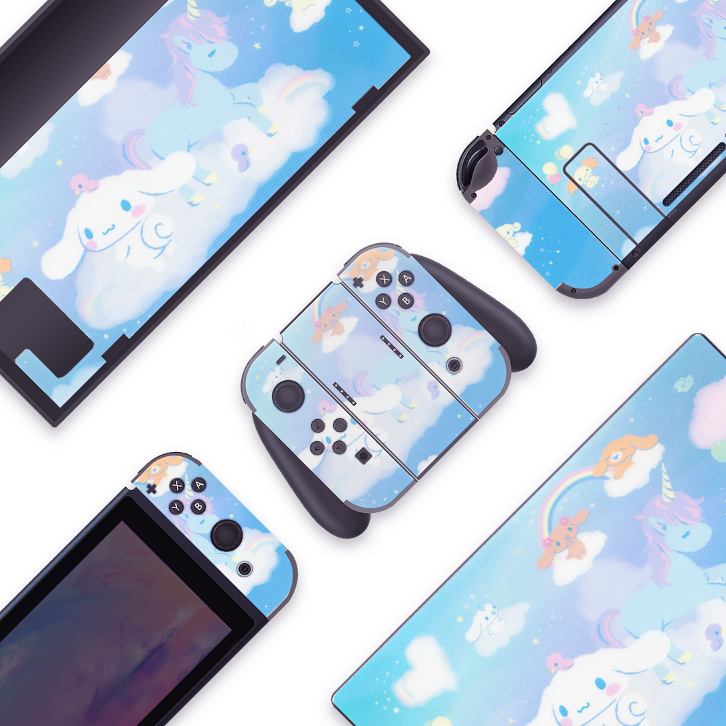 Blue Cinnamoroll - Dog Nintendo Switch, OLED or Lite Skin