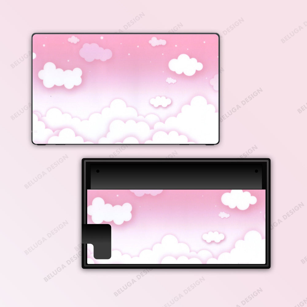 Load image into Gallery viewer, Pink Clouds Switch Skin - Pastel Switch Standard, OLED, Lite Wraps