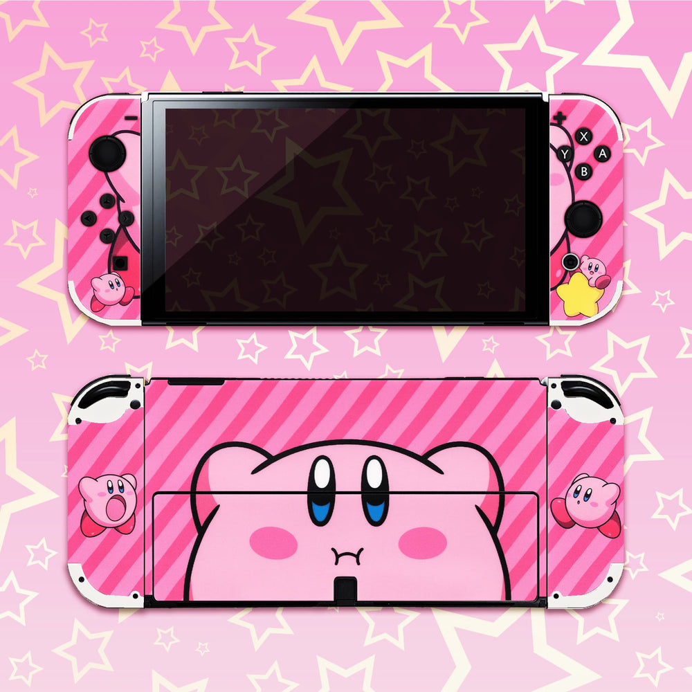 Load image into Gallery viewer, Kirby Skin - Pink Anime Nintendo Switch Lite OLED Wrap