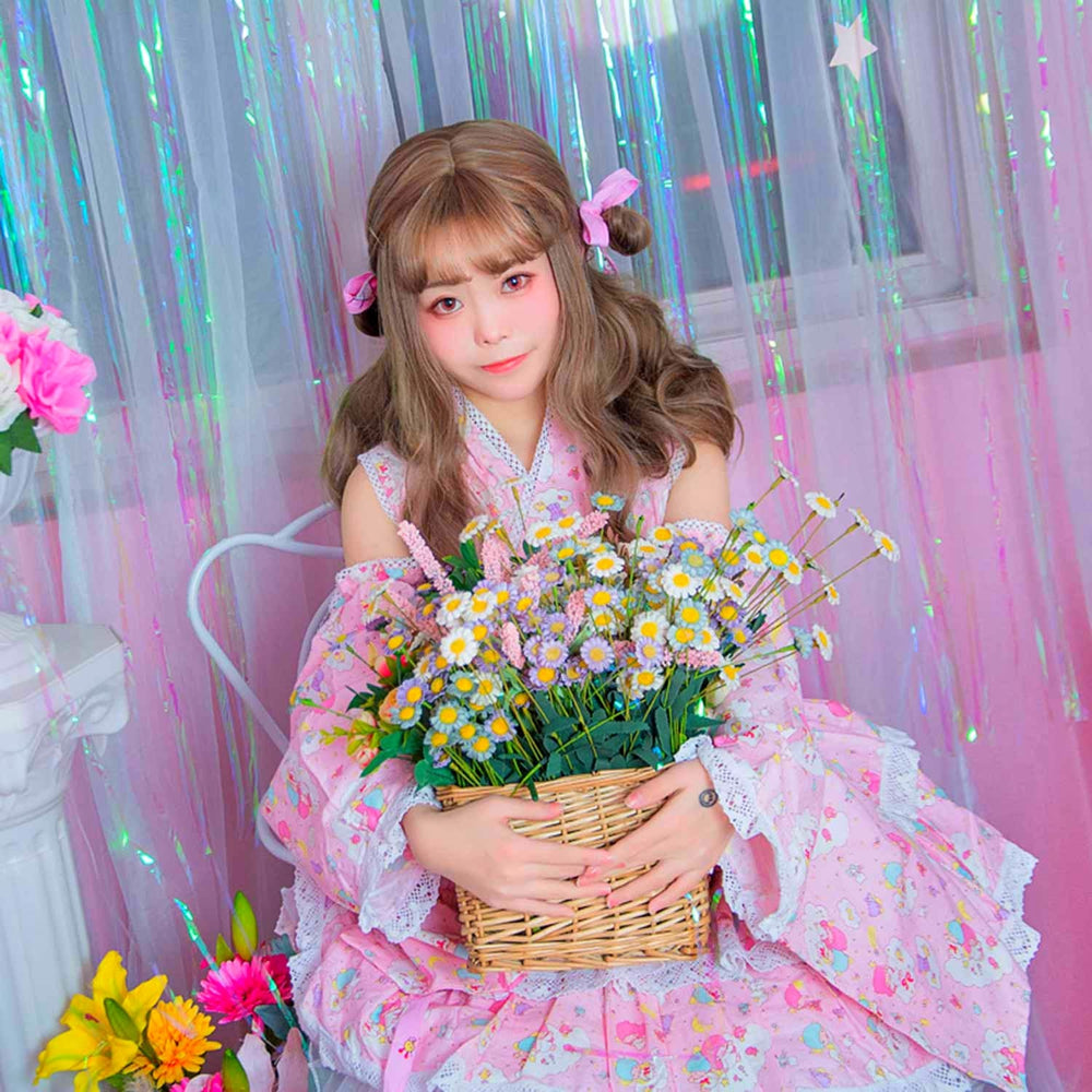 Load image into Gallery viewer, Kawaii Lolita Dress - Pink 8 Piece Kimono
