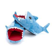 Load image into Gallery viewer, Shark Slippers - Blue Animal Home Shoes for Women