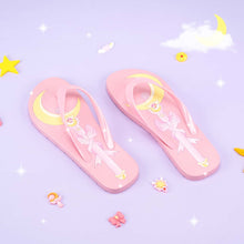 Load image into Gallery viewer, Sailor Moon Flip Flop Sandals - Women&#39;s Medium