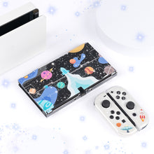 Load image into Gallery viewer, Spaceship Glitter Switch OLED Case - Planet Space Clear
