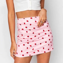 Load image into Gallery viewer, Strawberry Skirt - Kawaii Pink A-Line